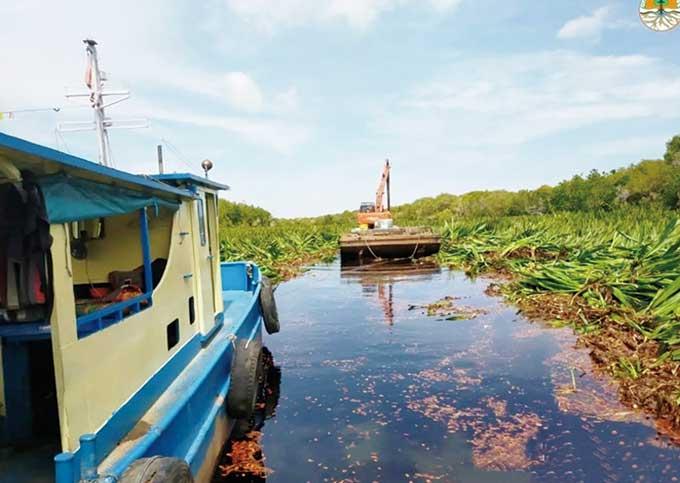 Sungai Kerumutan Diduga Tercemar Limbah, DLH Pelalawan: Masih Tunggu Hasil Lab