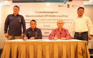 Beralih ke Listik PLN, 11 Pabrik Kelapa Sawit di Riau Tandatangani Kerjasama